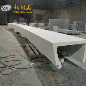 Nuevos Materiales de Construcción de Piedra, Banco de Hormigón GRC 1200*600*500, Diseño Hueco para Uso en Interiores y Exteriores - Product Image 2