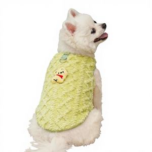 Luxury Fluffy Polyester Foldable Winter Dog Sweater Cartoon Pullover with Cozy Warmth and Leash Ring for <strong>Puppies</strong> - Product Image 1
