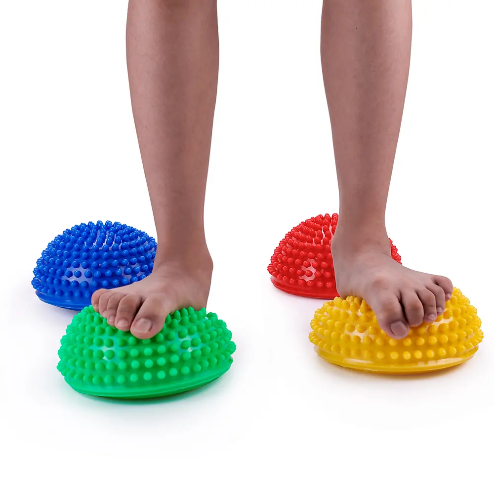 Factory Price Hedgehog Spiky Massage Ball Balancing Stability Pods Kids Sensory Exploration Play Toys Balance Stepping Stone