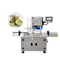 Machine de scellage rotative entièrement automatique de haute qualité pour boissons et jus en canettes, avec économie d'énergie et utilisation facile