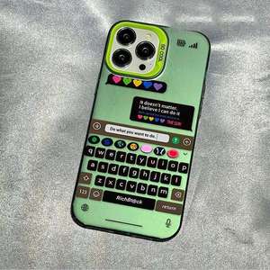 Nuova Cover Honatop per <span class=keywords><strong>iPhone</strong></span> 18 17 16 Pro Max 15 14 13 12 11, Design Chatting Frame Candy, Argento, Antiurto, Guscio Rigido - Product Image 6