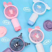 Mini ventilateur électrique rechargeable par USB, longue durée de vie de la batterie, portable, léger, ventilateur de refroidissement portable avec support de téléphone