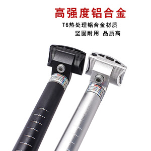 Tige de selle de vélo en alliage d'aluminium 25.4/27.2/30.8/31.6mm 190/300/350mm Durable et universelle pour vélo de montagne, de route et pliable - Product Image 2