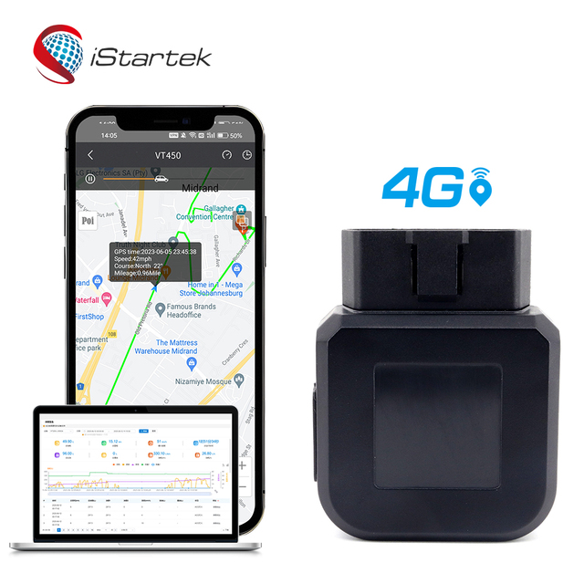 Diagnostics Mileage Spy Live Location Obd2 GPS Tracker Real Time Vehicle Tracking Device 4G Obd Ii Car