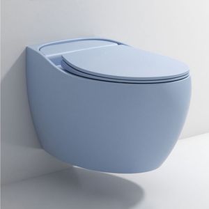 Nouveau Style Coloré En Céramique <span class=keywords><strong>Suspendu</strong></span> <span class=keywords><strong>Wc</strong></span> <span class=keywords><strong>Oeuf</strong></span> Forme Ronde Salle De Bains En Céramique Mur <span class=keywords><strong>Suspendu</strong></span> Toilette - Product Image 6