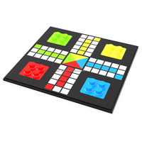 JAYI – dames chinoises en acrylique personnalisées, jeu d'échecs, Lucite Ludo, cadeau pour l'apprentissage préscolaire