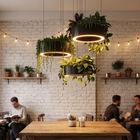Lustre LED linéaire pour plantes 75W jusqu'à 180W 3000K 4000K 6000K, luminaire suspendu pour plantes pour restaurant, bureau, décoration intérieure