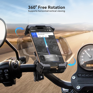 Joyroom Support universel en matériau ABS à hauteur réglable pour vélo moto Support de téléphone réglable à <span class=keywords><strong>4</strong></span> griffes pour vélo - Product Image 5