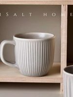 Ensemble de tasses en céramique rétro créatives pour latte, lait, café et eau, au design sel et poivre australien