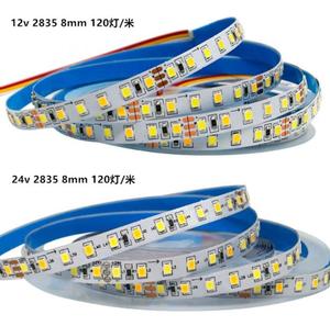 Shinechip SMD 2835 120 LED/M 3000K 4000K 6000K Dc12V LED Strip 8Mm Băng Chiều Rộng 70RA Ip20 Không Thấm Nước 2835 LED Strip Ánh Sáng - Product Image 2