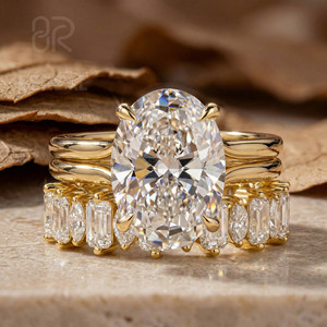 IGI Certified Vvs Lab Grown Diamond Engagement <b>Ring</b> Custom 925 <b>Silver</b> Lab Created Diamond Couple Wedding <b>Rings</b> Set Women Jewelry - Product Image 2