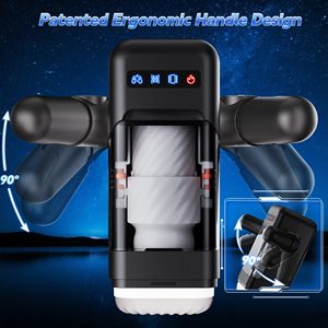 Verwarming <span class=keywords><strong>Robot</strong></span> Volwassen Speelgoed Mannelijke Stroker Penis Training Stuwende Automatische Mannelijke Masturbatie Cup Met Opvouwbare Handvat Telefoonhouder - Product Image 5