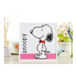 DIY Crystal Cartoon Dog Children Diamond Painting 5D Round Diamond Painting With Frame For Kids