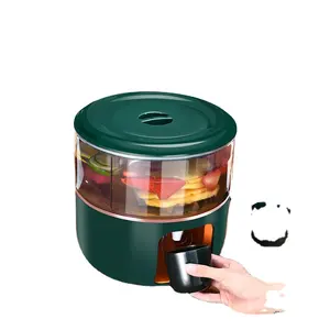 Compartment Rotatable Cold Kettle Refrigerator with Faucet Large Capacity Teapot Ice Fruit Juice Drink Cold Water Bucket