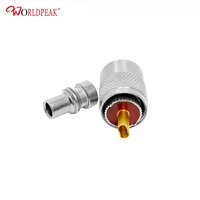 Rf coaxial UHF PL259 connecteur à sertir mâle pour câble RG213