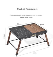 Table de camping moderne IGT en alliage d'aluminium pliable portable pique-nique ensemble complet mobilier d'extérieur 2 places carré rectangulaire