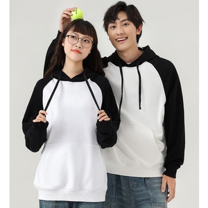 เสื้อฮู้ดดี้ผ้าฟลีซแขนแร็กแลนปักลายสีตัดต่อ น้ำหนัก 380 กรัม สำหรับผู้ชาย แบรนด์แฟชั่น ดีไซน์เนอร์พิมพ์ลาย ผ้าเทอร์รี่เรียบ รุ่นฤดูใบไม้ร่วง - Product Image 4