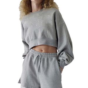 Sweat-shirt à capuche pour femme de haute qualité personnalisé, couleur unie, ample, décontracté, sport, confortable, en polaire, sweat-shirt à capuche pour femme - Product Image 3