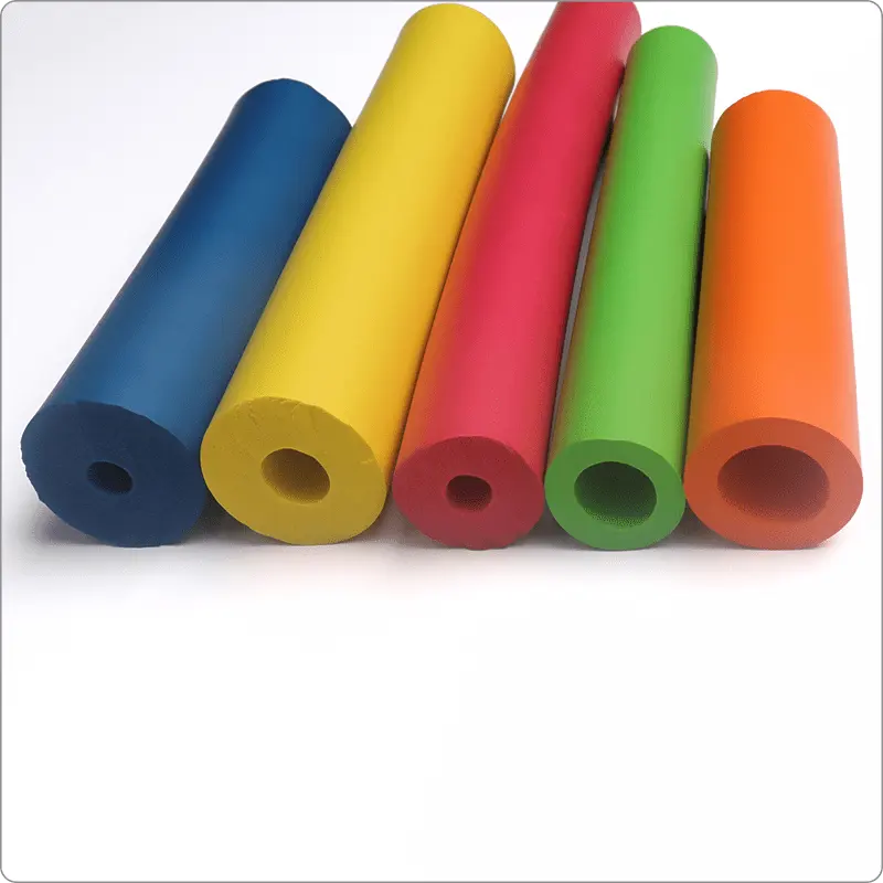 Custom flexible colourful rubber foam pipes EPE foam Insulation protect Tube