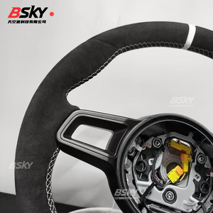 Volante in Pelle Scamosciata Aggiornato Adatto per <span class=keywords><strong>Porsche</strong></span> Cayenne <span class=keywords><strong>Cayman</strong></span> 987 Panamera 718 911 997 985 981 - Product Image 5