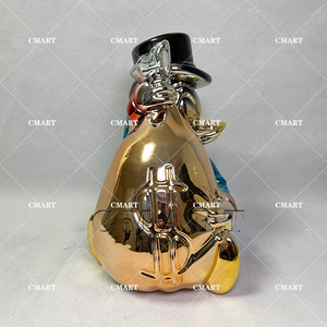 Escultura de resina de Alec para pato, modelo brillante de la estatua de Tío Patricio (Picsou) y Patito Dagobert, para adorno artístico - Product Image 4