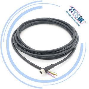 Kabel Transmisi Data M8 8-Core Female Straight to Open End - Product Image 5
