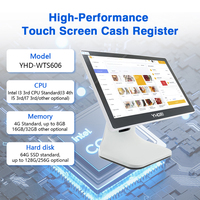 15.6 "écran tactile capacitif PC moniteur Pos système paiement Pos Terminal Machine caisse enregistreuse pour les petites entreprises de détail