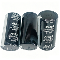 Condensateurs électrolytiques en aluminium 160V 3300UF pour le filtrage de puissance amplifiée audio, les circuits d'éclairage PLC