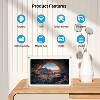 Marco de Fotos Digital WiFi de 10 Pulgadas con Pantalla Táctil IPS, Marco de Fotos Acrílico Inteligente, Comparte Fotos y Videos a través de la Aplicación Frameo, Rotación Automática