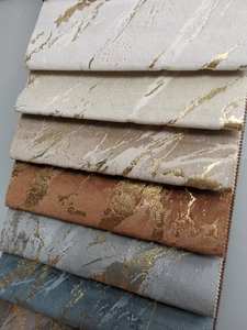 LIXIANG <span class=keywords><strong>Lot</strong></span> de tissu polyester collé en <span class=keywords><strong>velours</strong></span> métallisé doré - Product Image 4