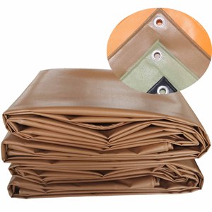 <span class=keywords><strong>Lona</strong></span> Recubierta de Lino 450g 550g Marrón Resistente al Desgaste y a la Suciedad, <span class=keywords><strong>Lona</strong></span> <span class=keywords><strong>Impermeable</strong></span> de PVC, <span class=keywords><strong>Lona</strong></span> Recubierta de PVC - Product Image 1