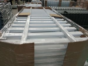 Nhà Máy Kim loại Hàn trắng đen bột tráng đá đen dọc vườn nhôm <span class=keywords><strong>picket</strong></span> hàng rào - Product Image 3