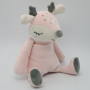 OEM ha realizzato un bel cervo addormentato peluche incantevole mondo personalizzato stile promozionale di alta qualità animale impagliato spirito della foresta - Product Image 6