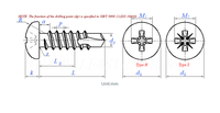 Vis autotaraudeuses à tête cylindrique pour bois, finition oxyde noir, métriques M2.9-M5.5, grade 6.8, 25mm 120mm