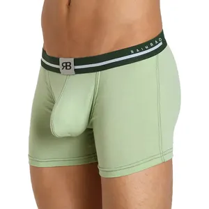 Boxer pour homme, sous-vêtement d'intérieur respirant, avec trou en bambou, sous-vêtement en coton