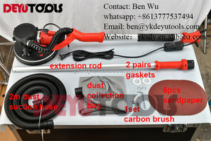 <span class=keywords><strong>Ponceuse</strong></span> <span class=keywords><strong>Girafe</strong></span> Électrique à Vitesse Variable à Aspiration Automatique, à Long Manche pour Enduit Mural et Cloison Sèche, avec Sac et Lumière <span class=keywords><strong>LED</strong></span> - Product Image 2