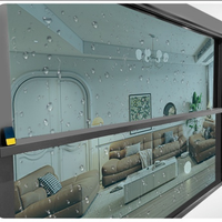 Fenêtre électrique de balcon à levage direct usine, résistante au vent, insonorisée, intelligente, télécommandée, en aluminium, à ouverture verticale