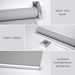 Stores à enrouleur à moteur manuel à <span class=keywords><strong>manivelle</strong></span> rechargeable avec <span class=keywords><strong>poignée</strong></span> <span class=keywords><strong>de</strong></span> sécurité Stores imprimés à fleurs - Product Image 5