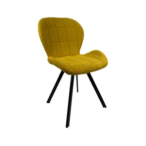Yemek mobilyaları Nordic lüks tarzı eğlence güzel kumaş kaplı bahçe Cafe Shop Bistro ev yemek sandalyeleri