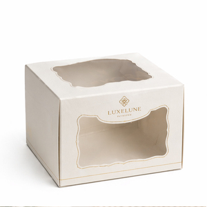 Scatole per Torte All'Ingrosso per Alimenti con Finestra Trasparente, Pieghevoli e Portatili, Ideali per Esposizione al Dettaglio in Pasticcerie - Product Image 1