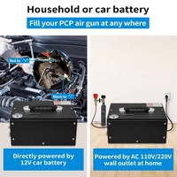 Compresseur d'air PCP TUDIVING en gros haute pression 4500psi/300bar/30mpa 220V avec arrêt automatique 12V pour la natation, la chasse et le paintball