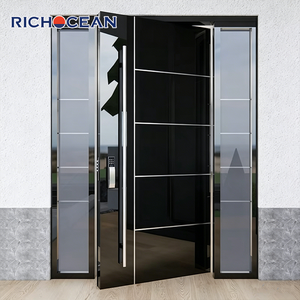 <span class=keywords><strong>Porte</strong></span> d'entrée moderne en aluminium isolé sur mesure RICHOCEAN, <span class=keywords><strong>porte</strong></span> extérieure sécurisée avec serrure intelligente, portes d'entrée pour maisons - Product Image 5