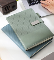 Carnet de notes A5 en cuir PVC magnétique de haute qualité pour étudiants, vente en gros, bloc-notes personnalisable pour le bureau et les événements culturels