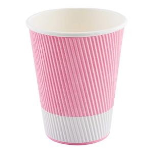 Hyde-made tasse en papier 8oz pour café ondulé, tasse en papier personnalisée 8oz avec couvercle - Product Image 4