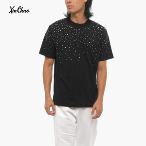 थोक ग्रीष्मकालीन 100% कपास हेवीवेट पुरुषों की छोटी आस्तीन टी शर्ट पुरुषों की छोटी आस्तीन टी शर्ट पुरुषों की गर्दन के शीर्ष पर - Product Image 3