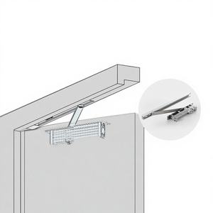 Ferme-porte invisible moderne à vitesse réglable pour portes de 15 à 55 kg - Product Image 1