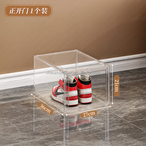 Nhà Máy Trực Tiếp Nhựa Sneaker Hộp Giày Thoáng Khí Container Có Thể Tháo Rời Đa-Mục Đích Hộ Gia Đình Tổ Chức Cho Tủ Quần Áo Lưu Trữ - Product Image 3