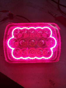 9-32V luci di guida a LED 5x7 pollici quadrati fari a Led Led parti Auto blu/verde/rosso/ambra anello colore 45W alto/anabbagliante - Product Image 5