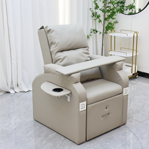 Chaise de pédicure classique pour spa, massage et manucure, Silla Para, confortable, pour manucure complète, en cuir PU, chaises de pédicure massantes - Product Image 3