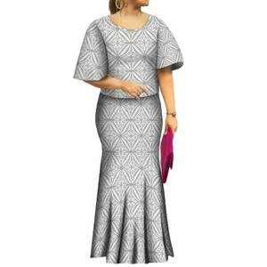 ชุดเดรสหางปลาสีฟ้าสำหรับผู้หญิงชุดนางเงือกชุด2ชิ้นแบบสง่างามมาใหม่ - Product Image 4